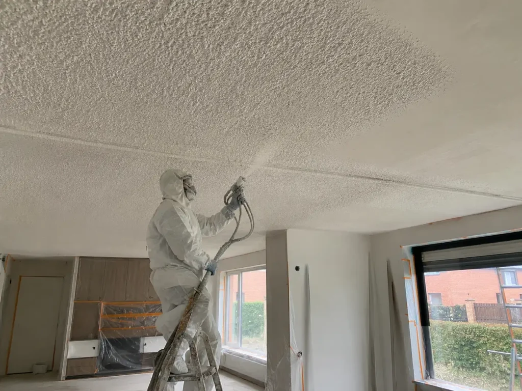 Akoestisch spuitwerk Plafond